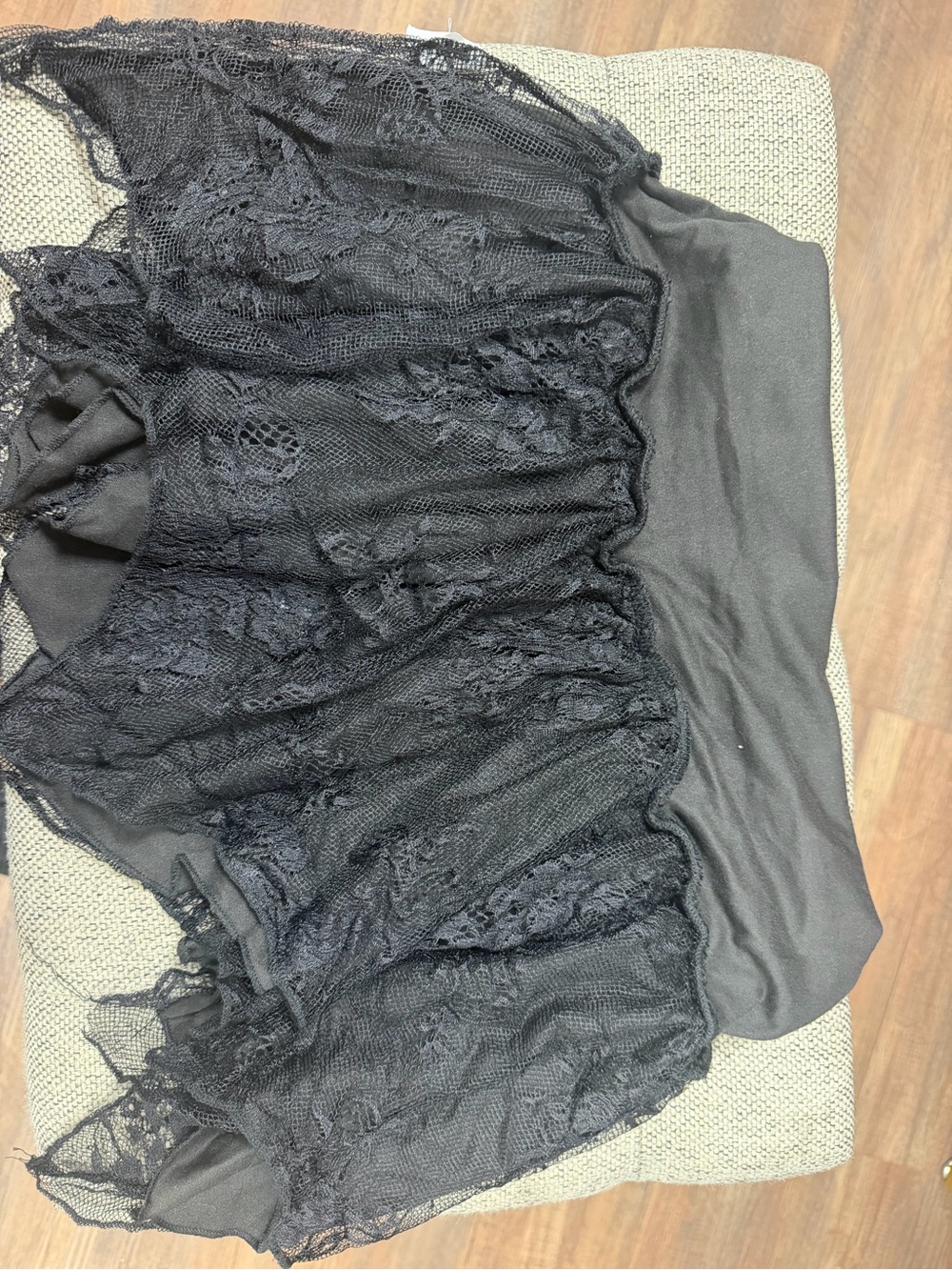 Black Lace Chemise Slip - girls skirt